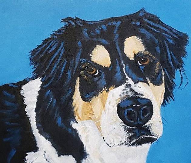 BlueAcrylic on Canvas